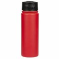Eat-In Tools 20 oz Double-Wall Vacuum-Insulated Bottles with Flip Cap, Cherry Red EA3540945